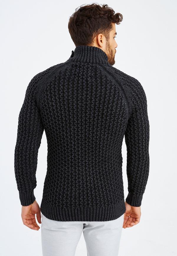 Leif Nelson Grobstrick Rollkragenpullover Riesige Ersparnisse