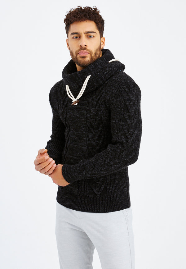 Leif Nelson Grobstrick Rollkragenpullover VIP-Rabatte