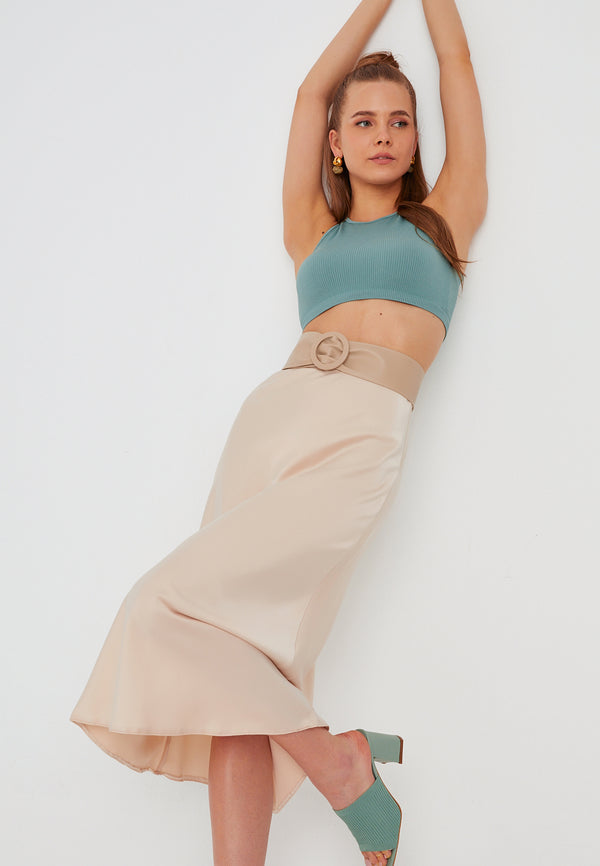 Leif Nelson Seamless Crop Top aermellos JETZT KAUFEN