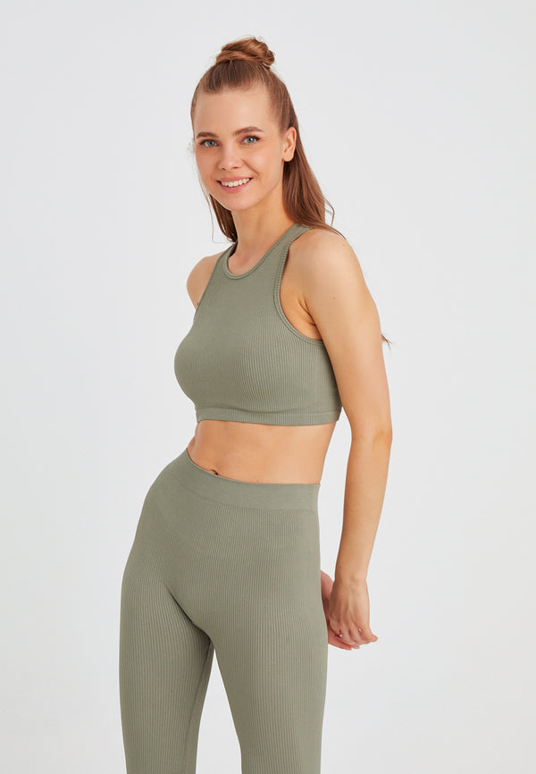 Leif Nelson Seamless Crop Top kurzarm Letzte 2 Tage