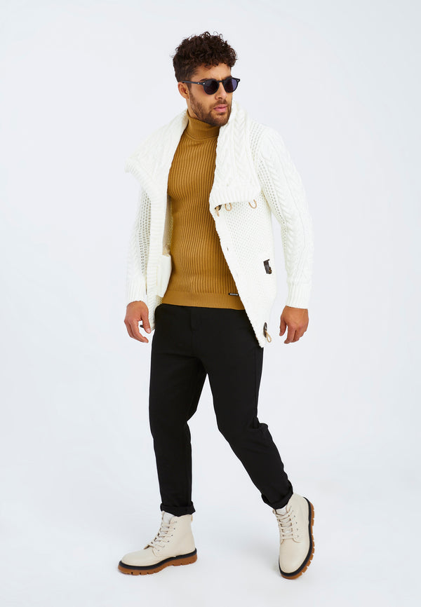 Leif Nelson Strickjacke mit Schalkragen Riesige Rabatte