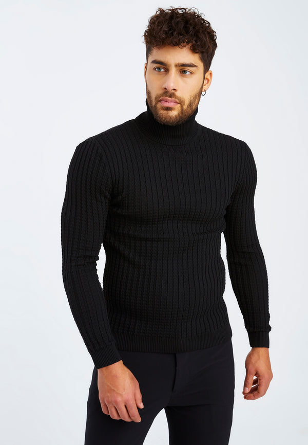 Leif Nelson Feinstrick Rollkragenpullover 50% Rabatt mit kostenlosem Versand