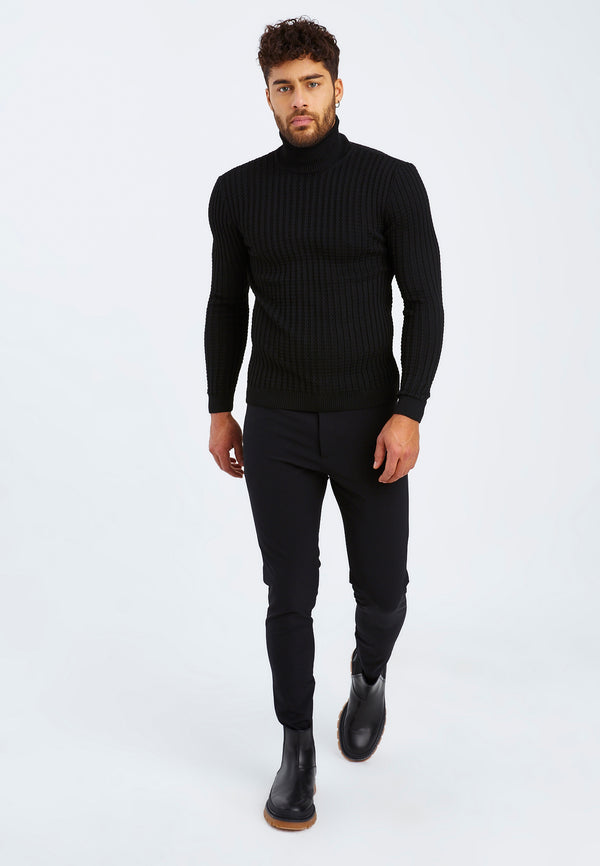 Leif Nelson Feinstrick Rollkragenpullover 50% Rabatt mit kostenlosem Versand