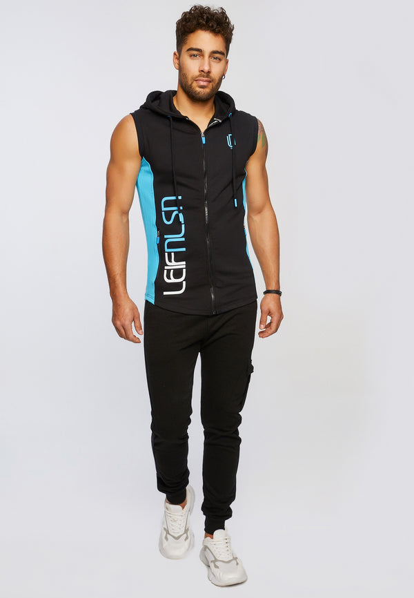 Leif Nelson Gym-Sweatjacke Kapuze Ärmellos Rabatte dieses Monats