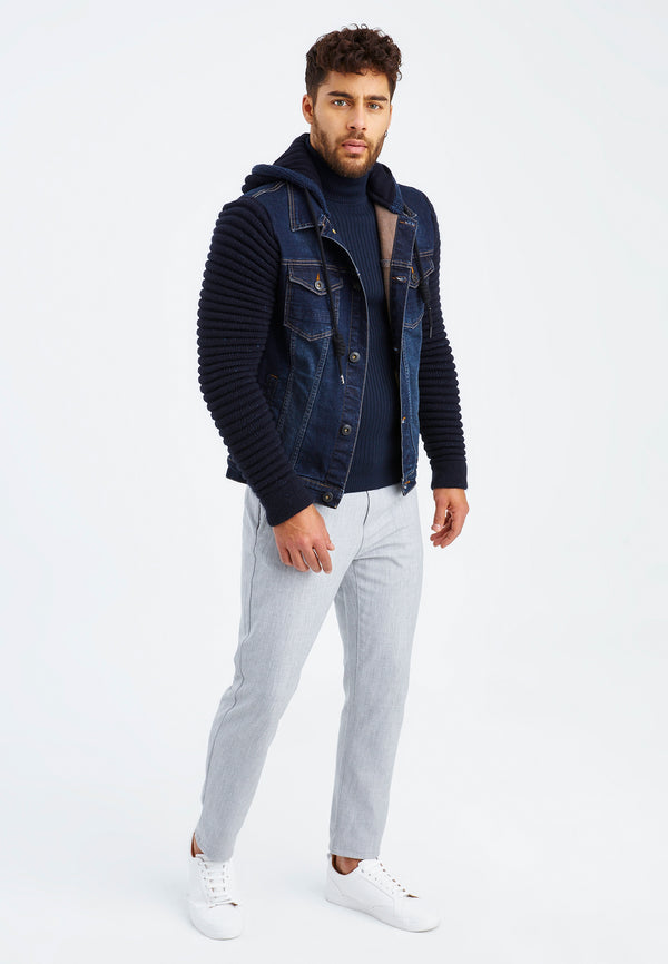 Leif Nelson Jeans-Jacke Kapuze Preisnachlass
