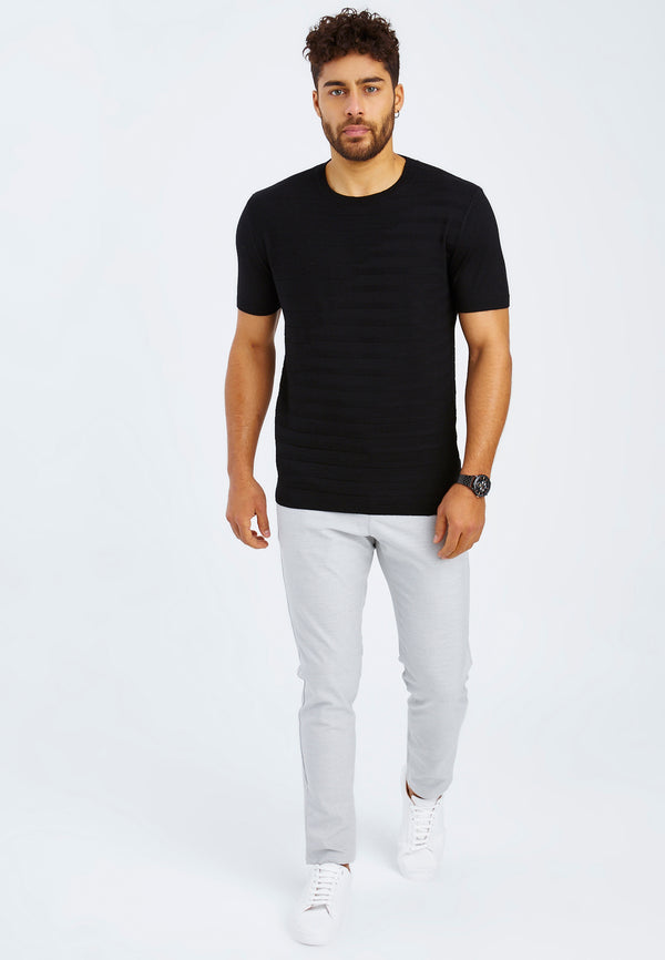 Leif Nelson Rundhals-Shirt Feinstrick Kostenloser Versand international