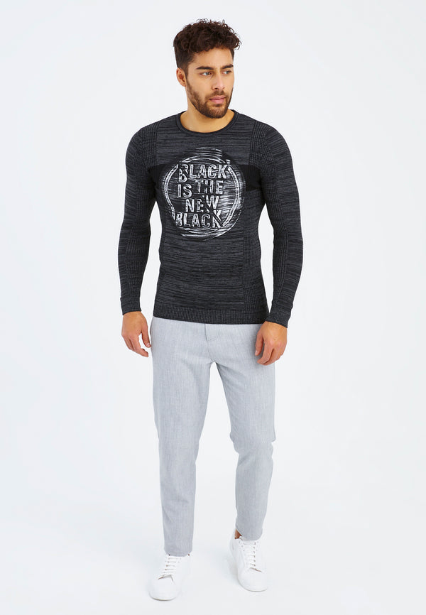 Leif Nelson Strickpullover Feinstrick Rundhals Fabrikverkauf