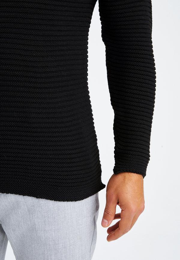 Leif Nelson Strickpullover Grobstrick Rundhals Weihnachtsangebot