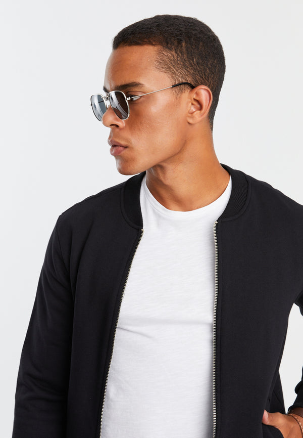 Leif Nelson Sweatjacke mit Stehkragen Heißer Verkauf