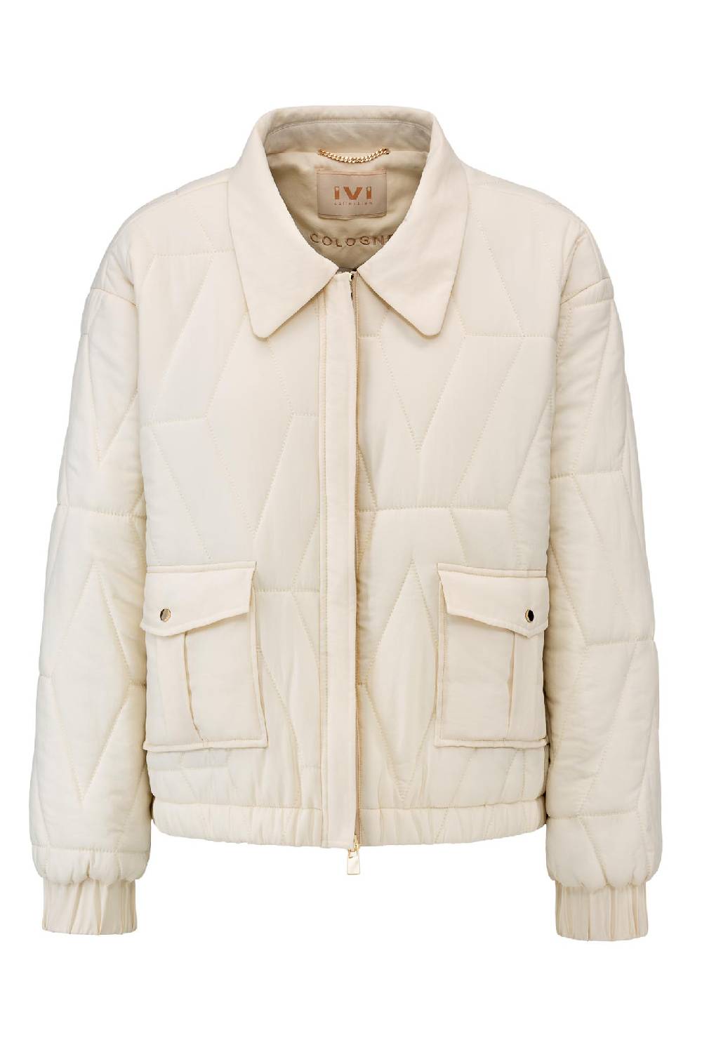 IVI GmbH PUFFER NYLON Jacke mit Signature Steppung weiß Günstig kaufen