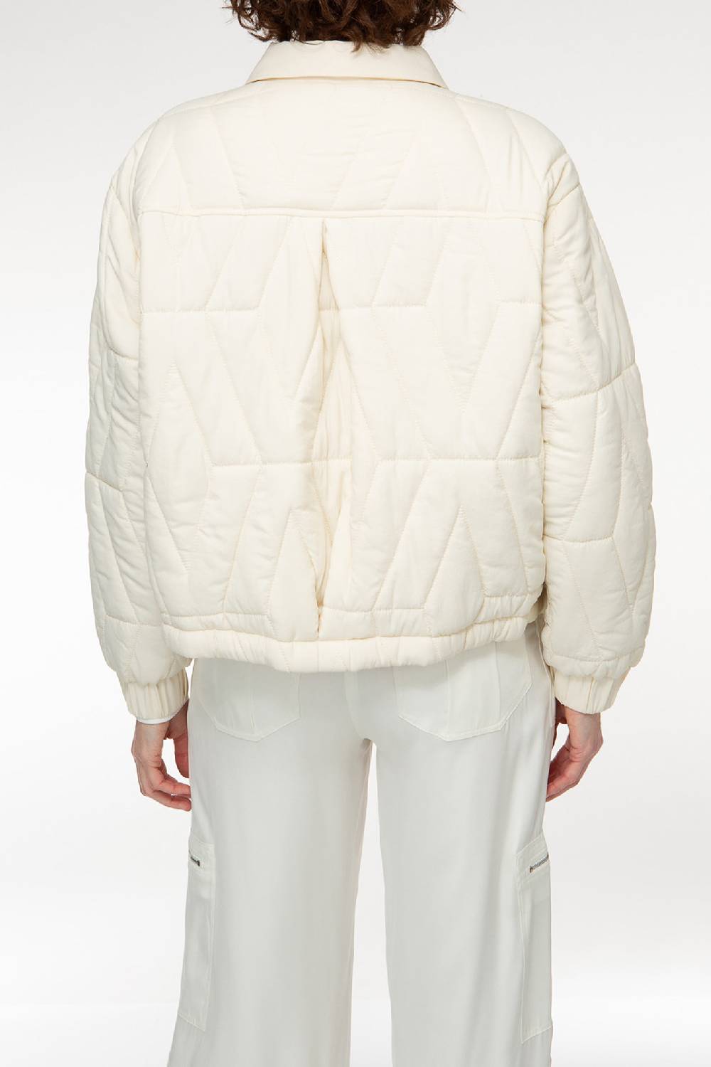 IVI GmbH PUFFER NYLON Jacke mit Signature Steppung weiß Günstig kaufen