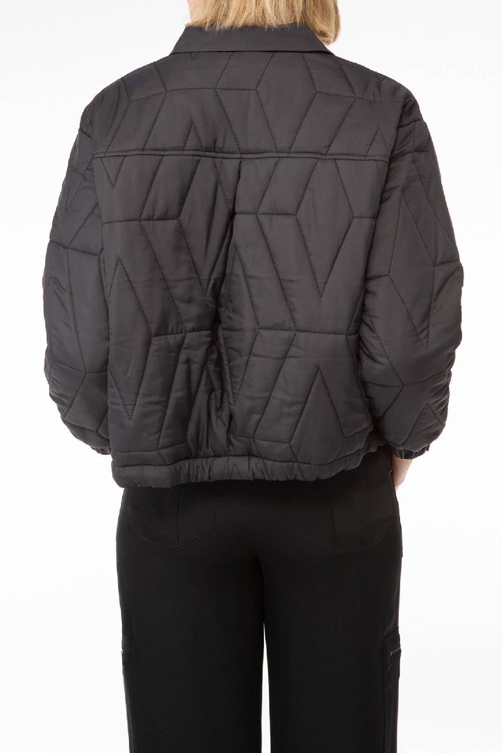IVI GmbH PUFFER NYLON Jacke mit Signature Steppung schwarz Großer Ausverkauf