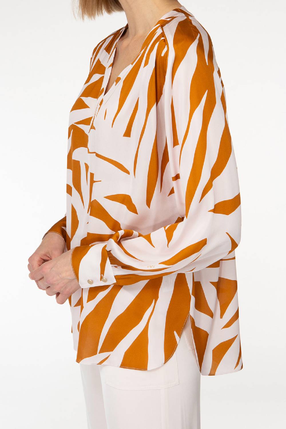 IVI GmbH PALM LEAF AMBER Tunika mit raffinierten Nahtdetails Neueste Mode