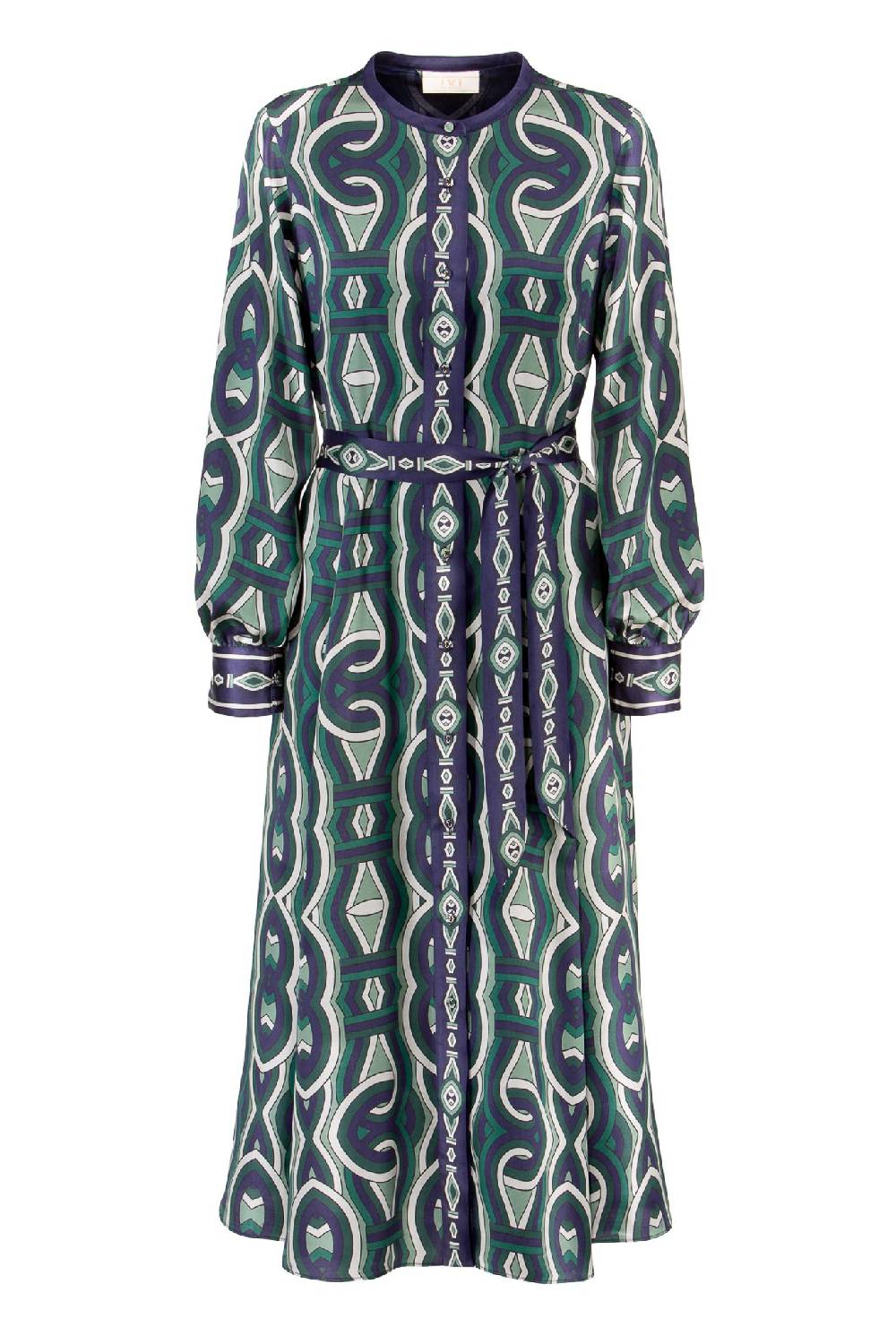 IVI GmbH GRACE Midi Kleid mit Print grün Große Rabatte