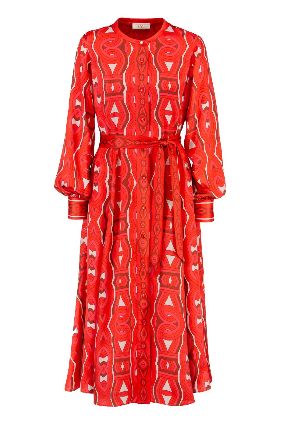 IVI GmbH GRACE Midi Kleid mit Print rot Bestseller