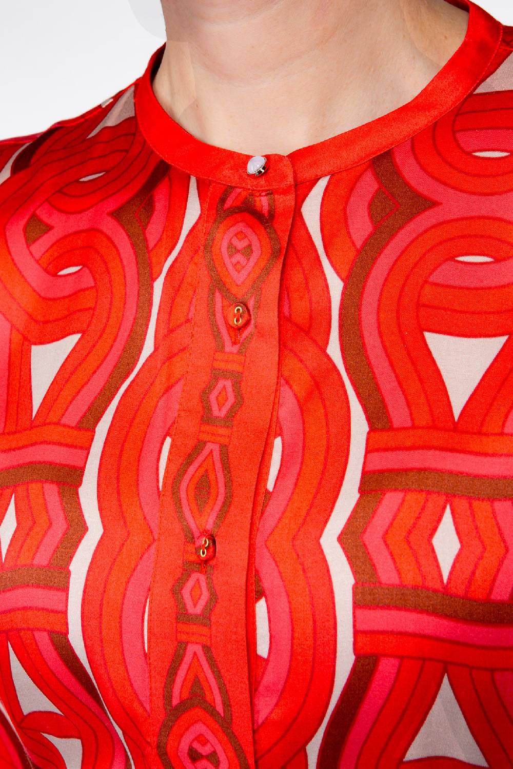 IVI GmbH GRACE Midi Kleid mit Print rot Bestseller