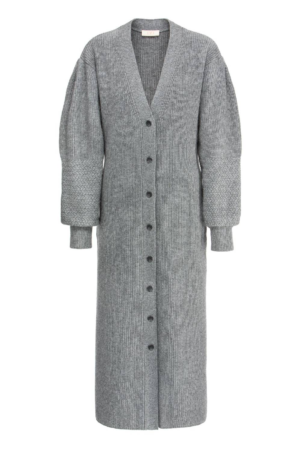 IVI GmbH SOLID KNIT Kleid im Struktur-Mix grau-melange Kauf eins, bekomm eins gratis