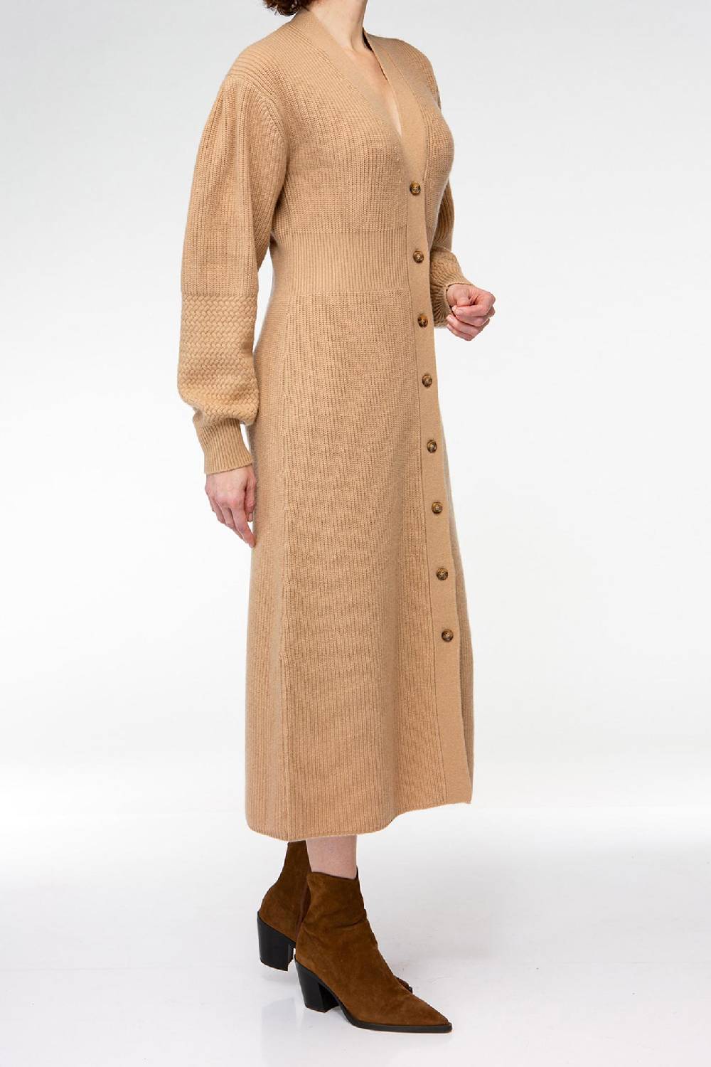 IVI GmbH SOLID KNIT Kleid im Struktur-Mix camel Tägliche Deals