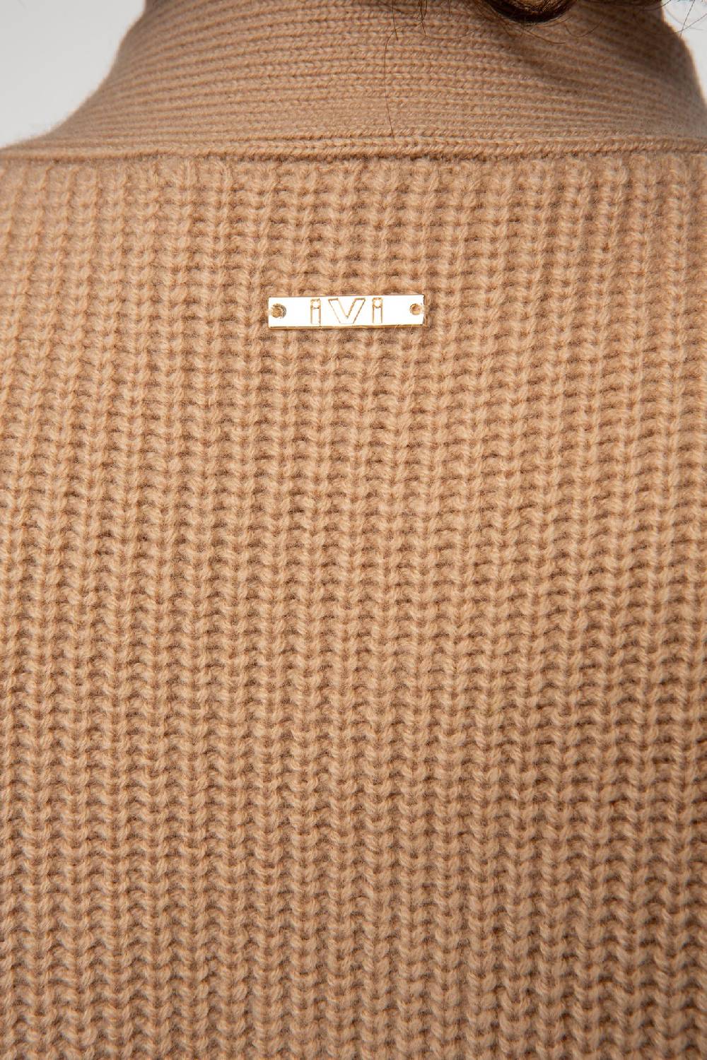 IVI GmbH SOLID KNIT Kleid im Struktur-Mix camel Tägliche Deals
