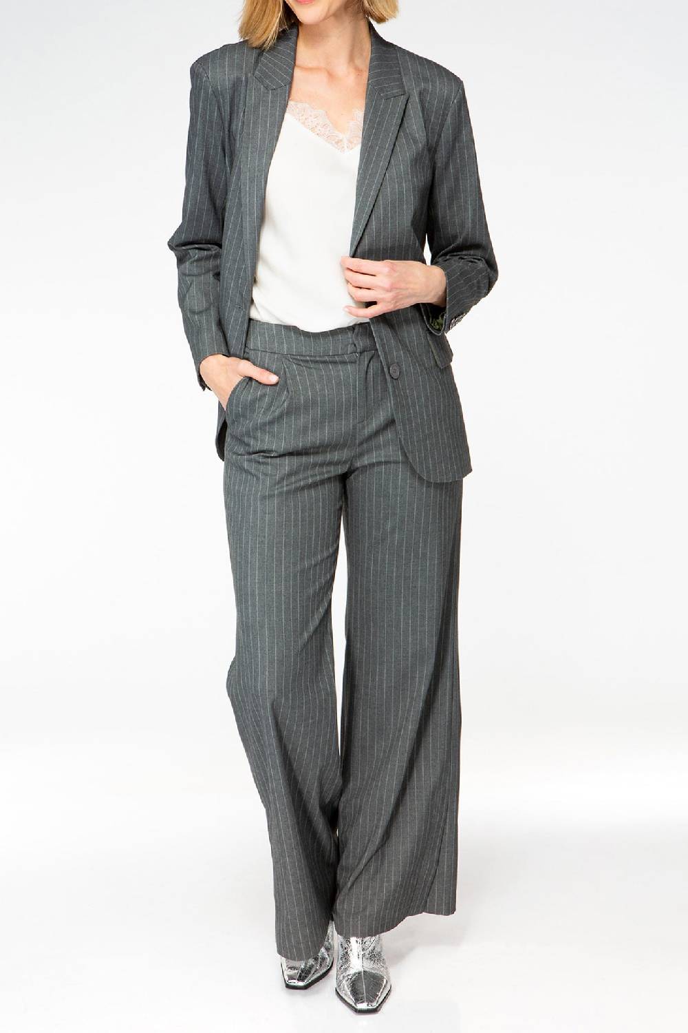IVI GmbH PINSTRIPE Klassischer Blazer graphit Vierteljährliche Förderung