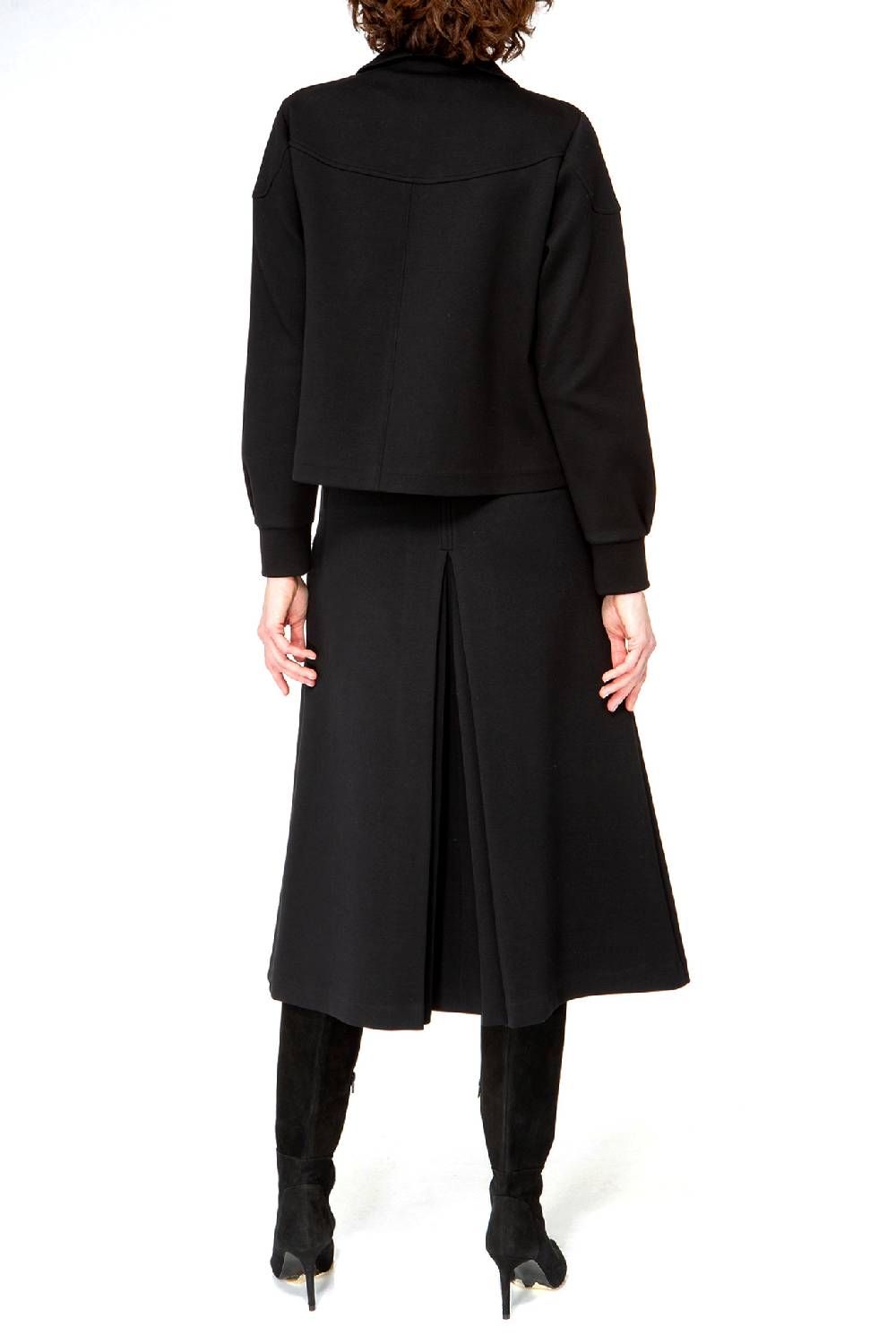 IVI GmbH SOLID JERSEY Kurze Jacke im Boxy Fit schwarz Nur noch ein Tag übrig