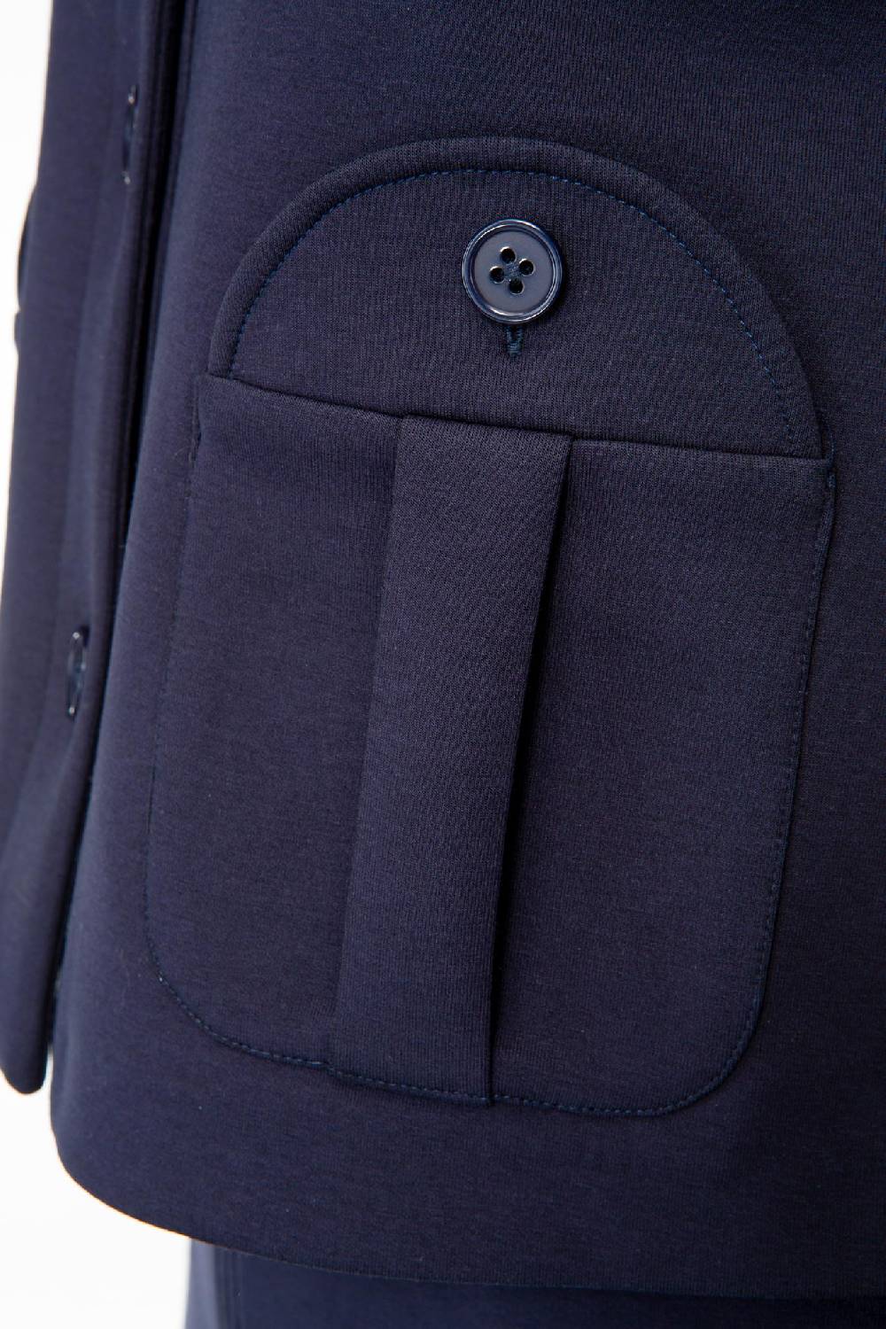 IVI GmbH SOLID JERSEY Kurze Jacke im Boxy Fit navy Super Rabatt
