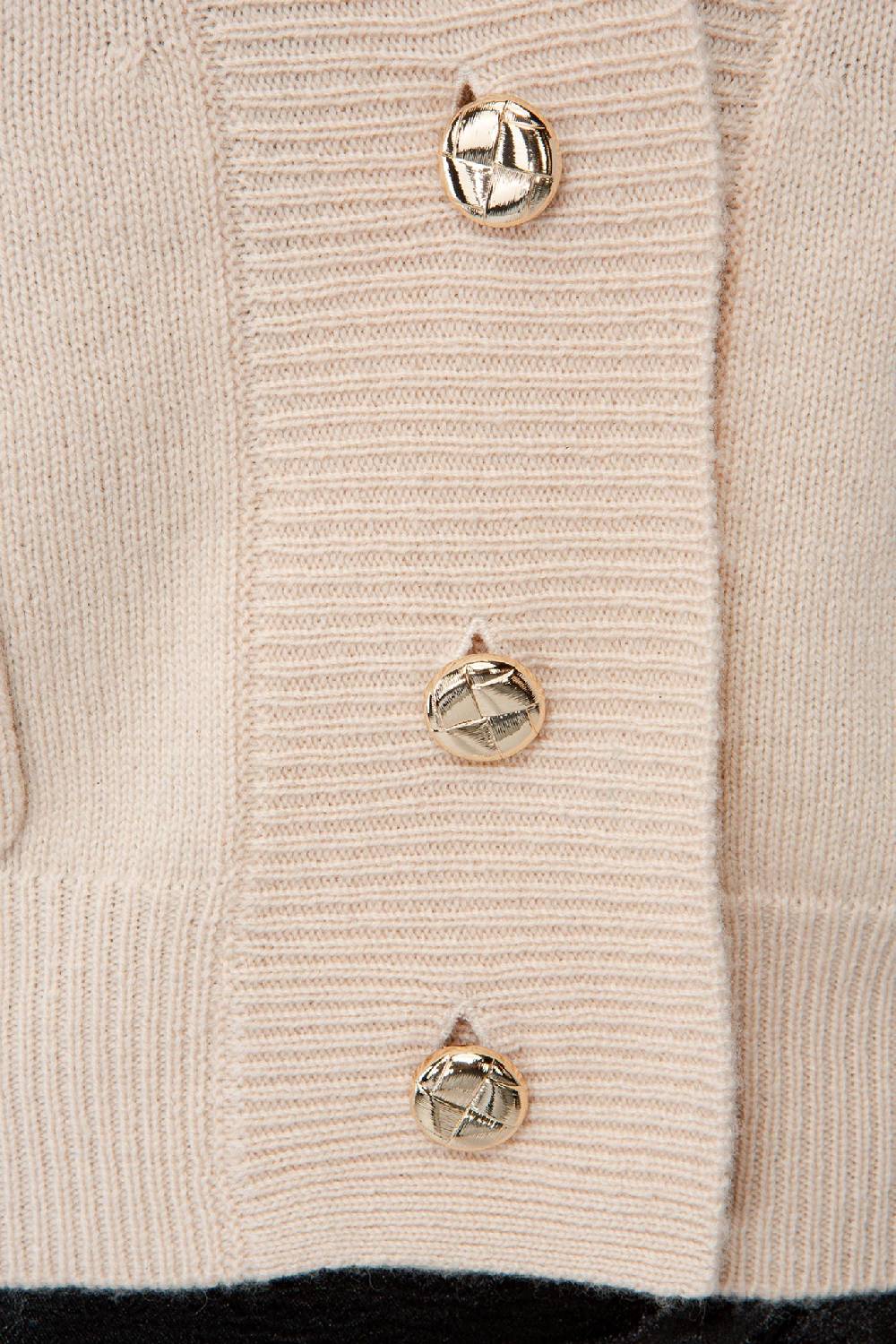 IVI GmbH SOLID KNIT Cardigan mit aufgesetzten Taschen sand Fabrik Onlineshop