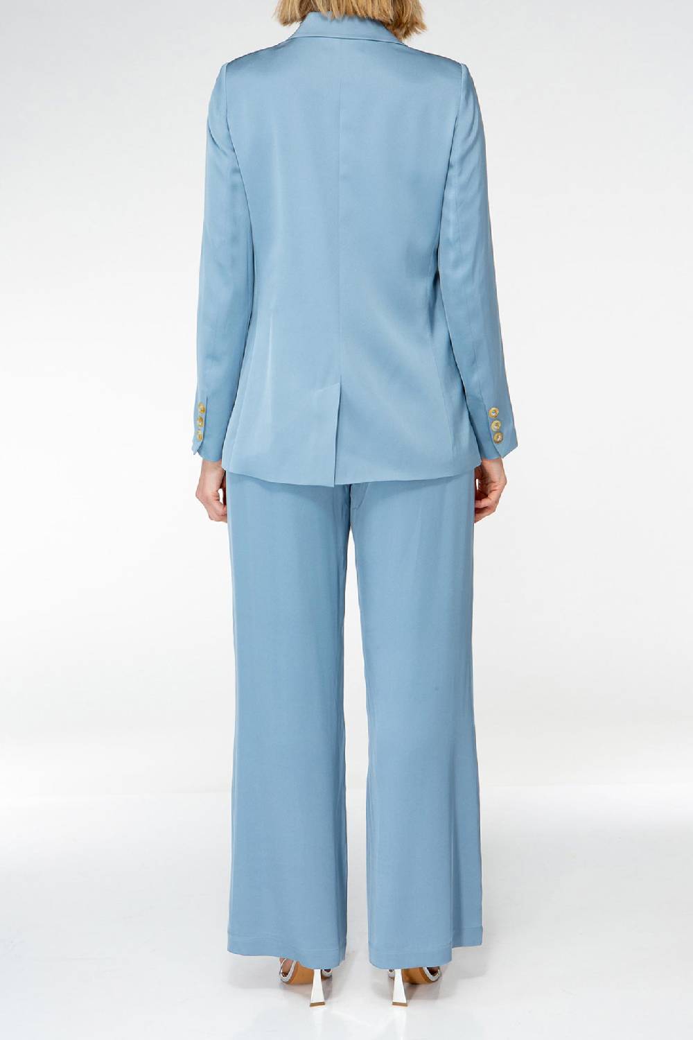 IVI GmbH SOLID SILK Seidenblazer hellblau Jubiläumsangebot