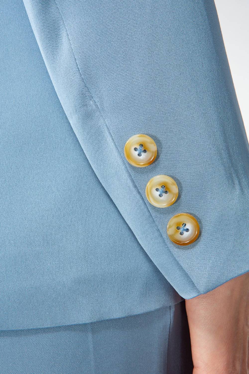IVI GmbH SOLID SILK Seidenblazer hellblau Jubiläumsangebot