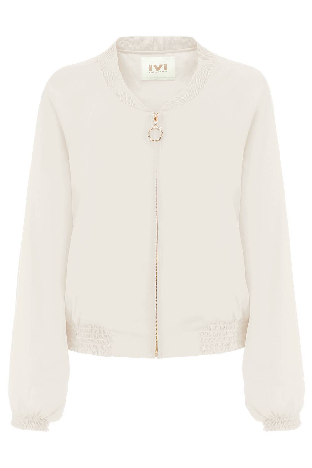 IVI GmbH SOLID SILK Seidenblouson weiß Vierteljährliche Förderung