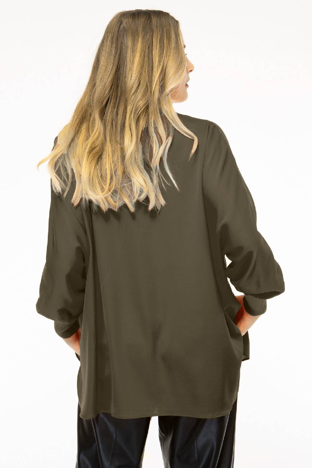 IVI GmbH SOLID SILK Tunika olive Clearance-Verkauf