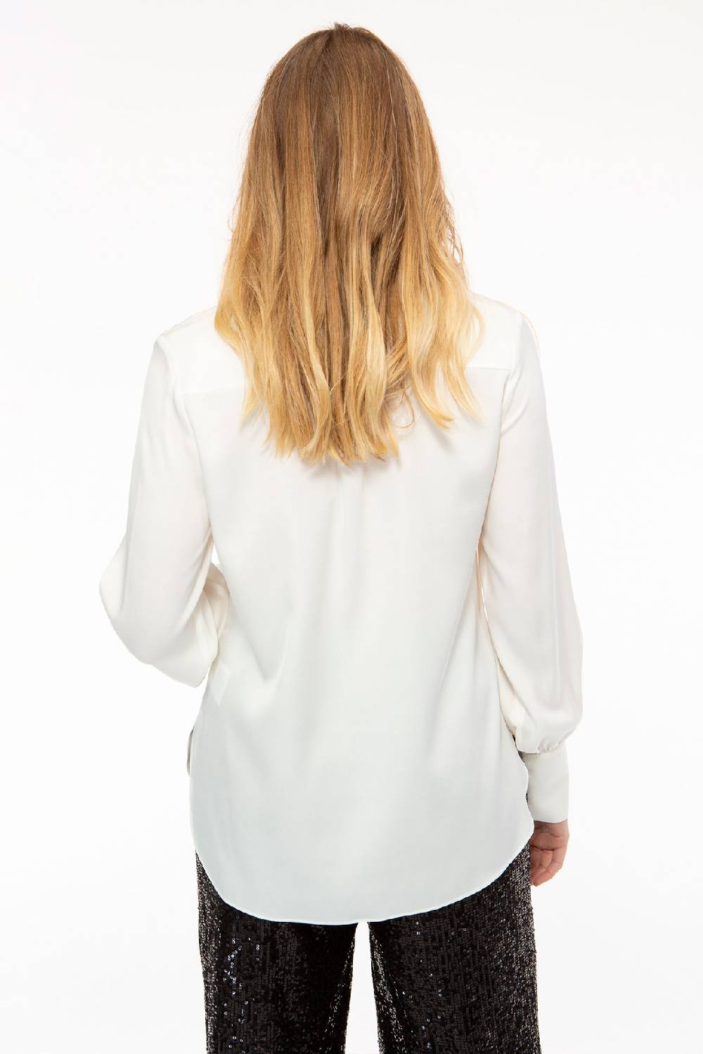 IVI GmbH SOLID SILK Hemdbluse schwarz Fabrikverkauf