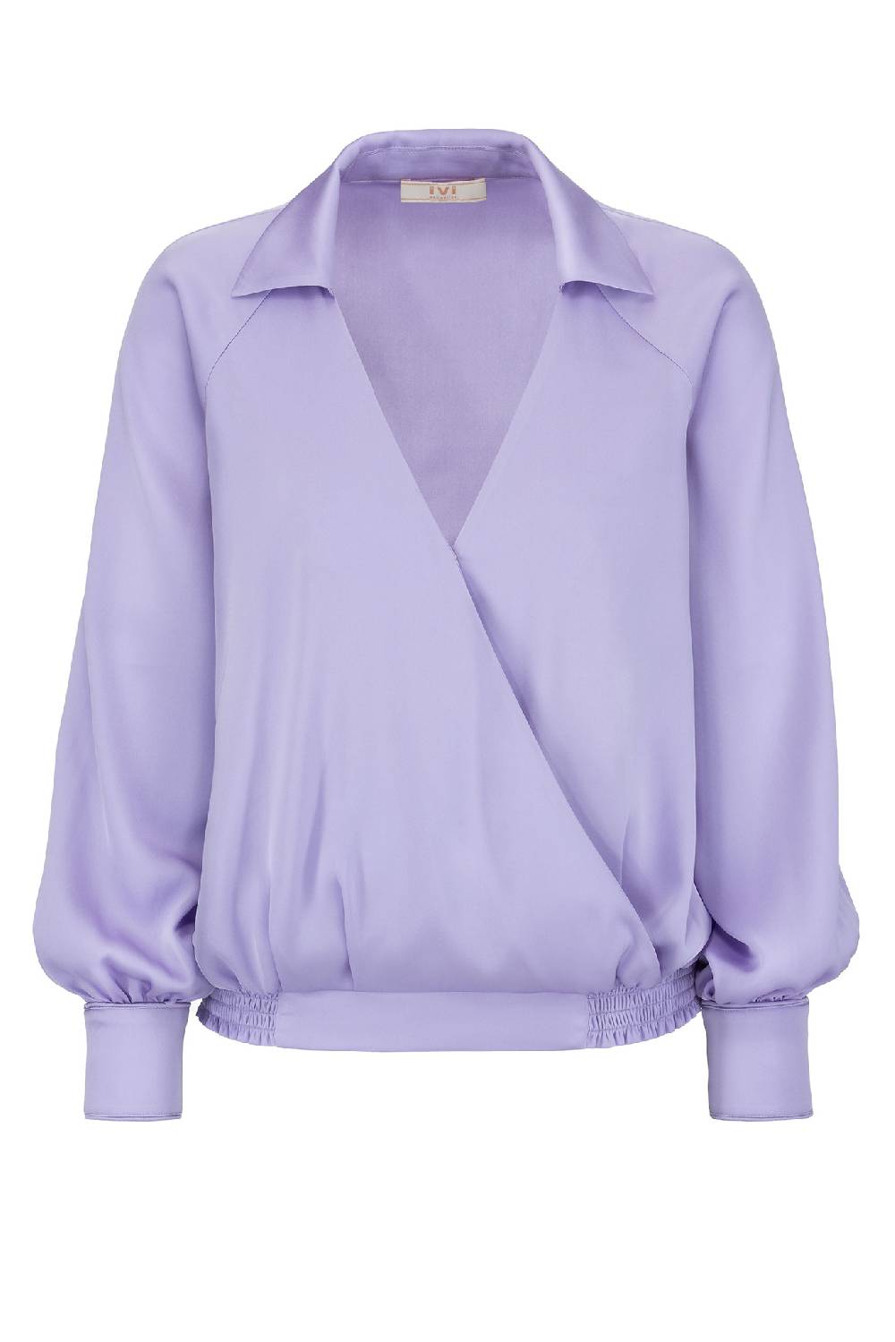 IVI GmbH SOLID SILK Wickelbluse lila Großer Ausverkauf