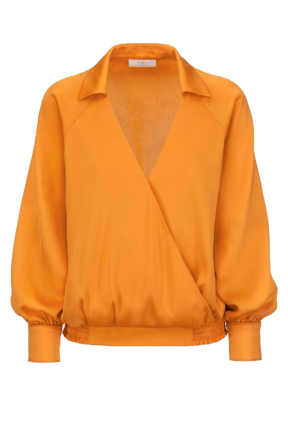 IVI GmbH SOLID SILK Wickelbluse safran Flash Sale