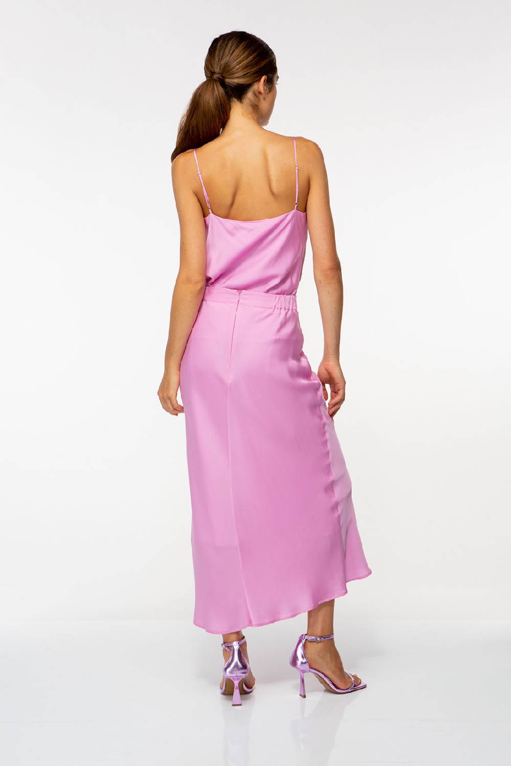 IVI GmbH SOLID SILK Seidenrock mit Raffung pink orchid JETZT KAUFEN