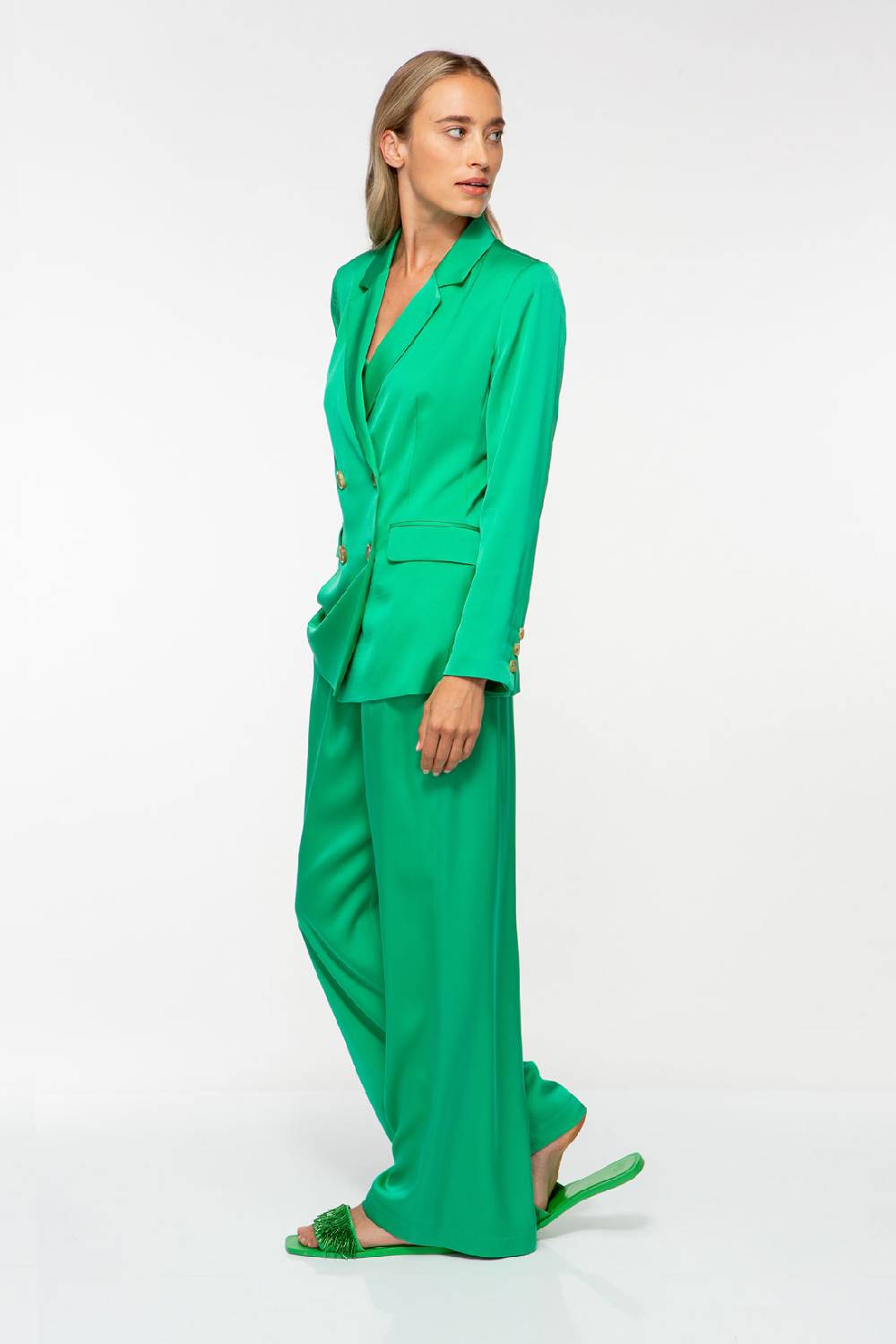 IVI GmbH SOLID SILK Seidenblazer smaragd Zeitbegrenzte Promotion