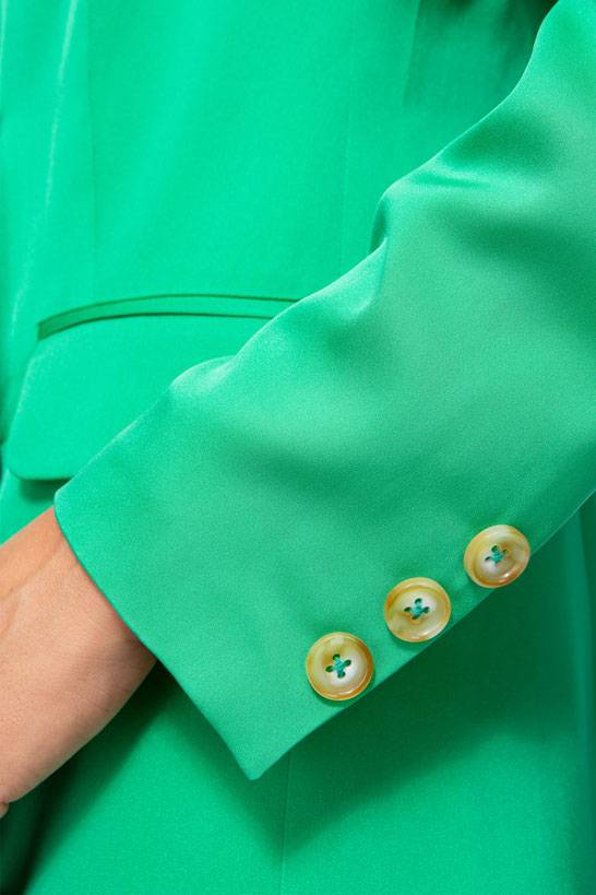 IVI GmbH SOLID SILK Seidenblazer smaragd Zeitbegrenzte Promotion