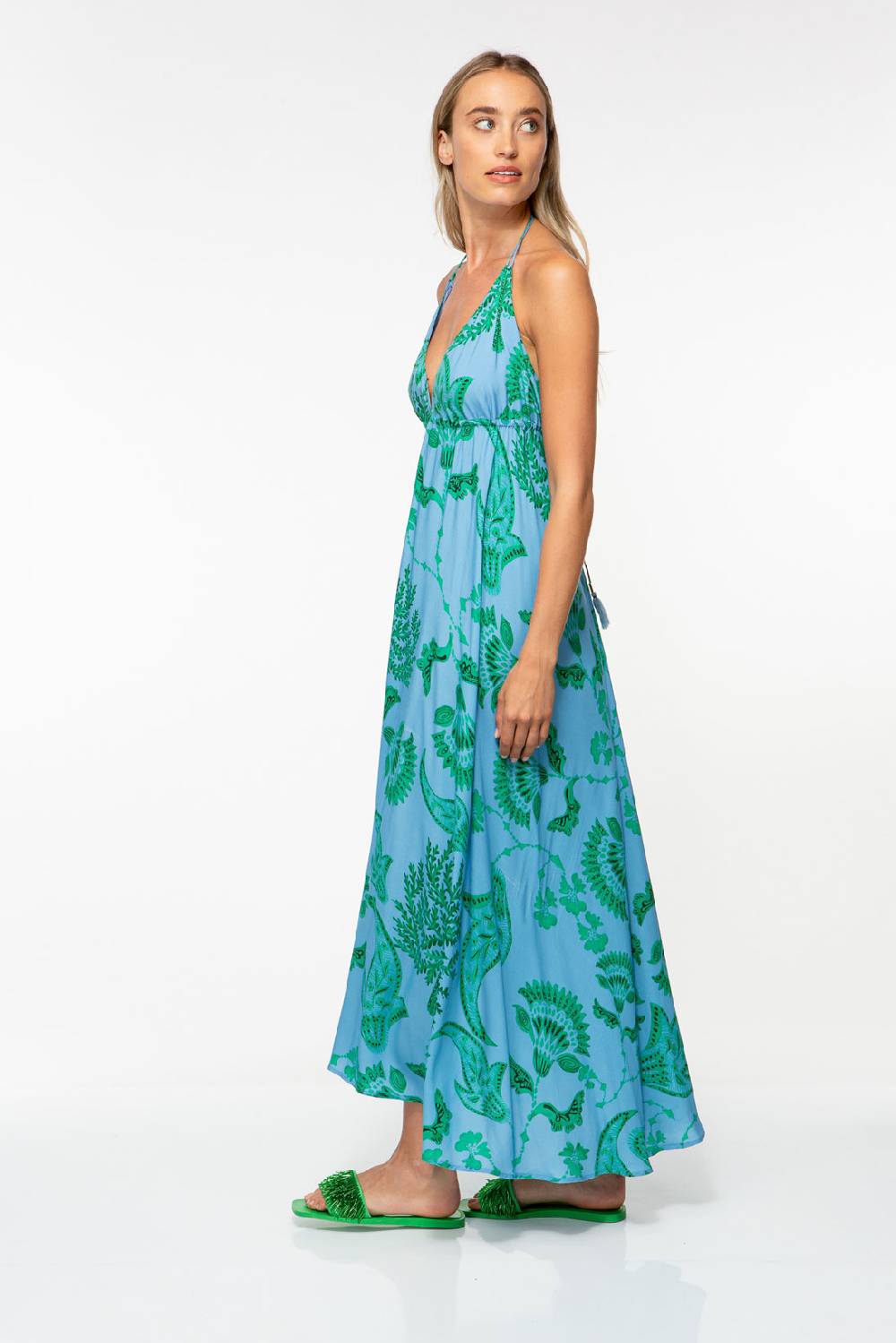 IVI GmbH CORAL FLOWER Maxikleid mit Print ocean Online