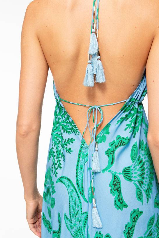IVI GmbH CORAL FLOWER Maxikleid mit Print ocean Online