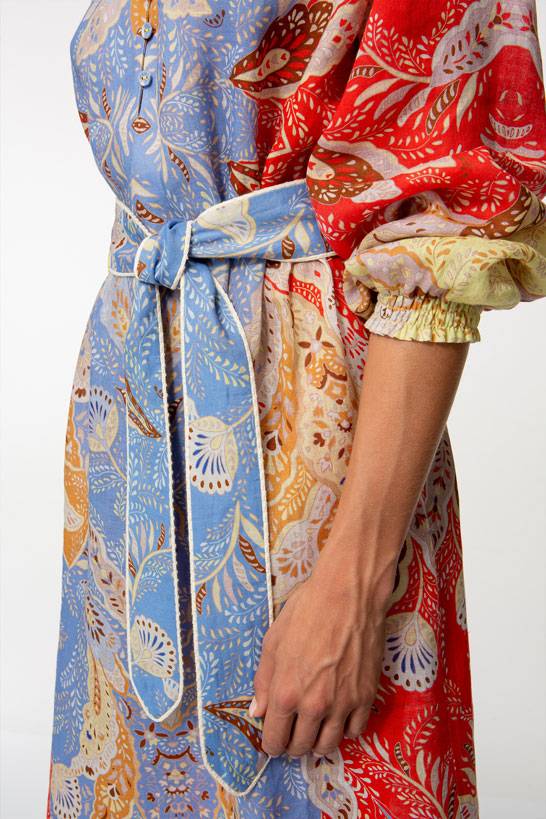 IVI GmbH AMBER Leinenkleid multicolor Verkauf