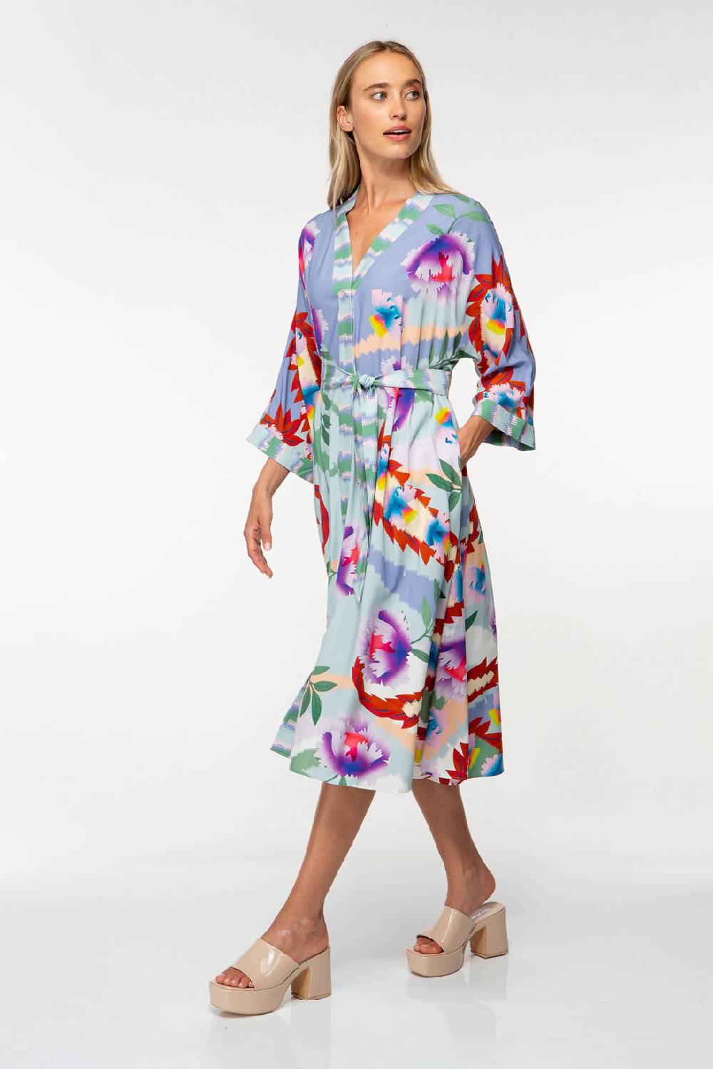 IVI GmbH PIXEL PAISLEY Kaftankleid lavendel Angebote