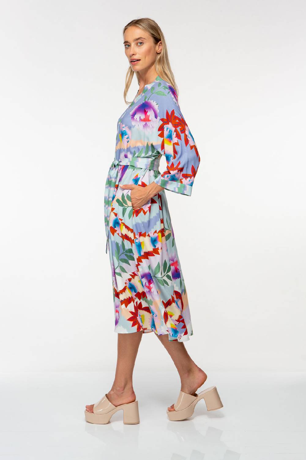 IVI GmbH PIXEL PAISLEY Kaftankleid lavendel Angebote