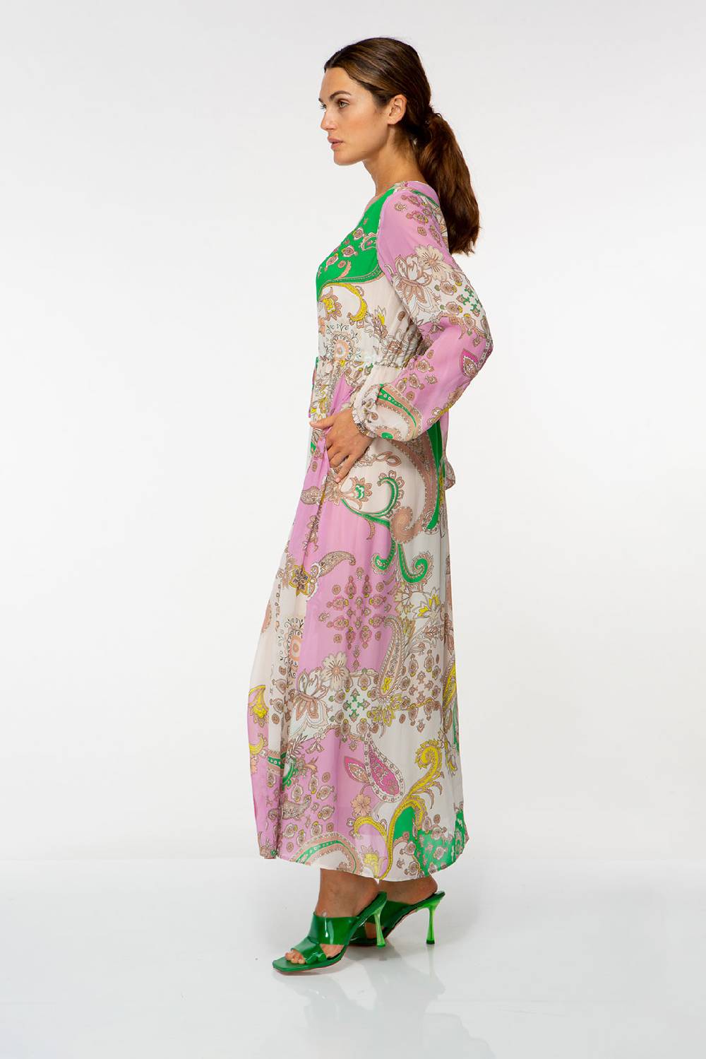 IVI GmbH PAISLEY Chiffon Kleid multicolor im Angebot