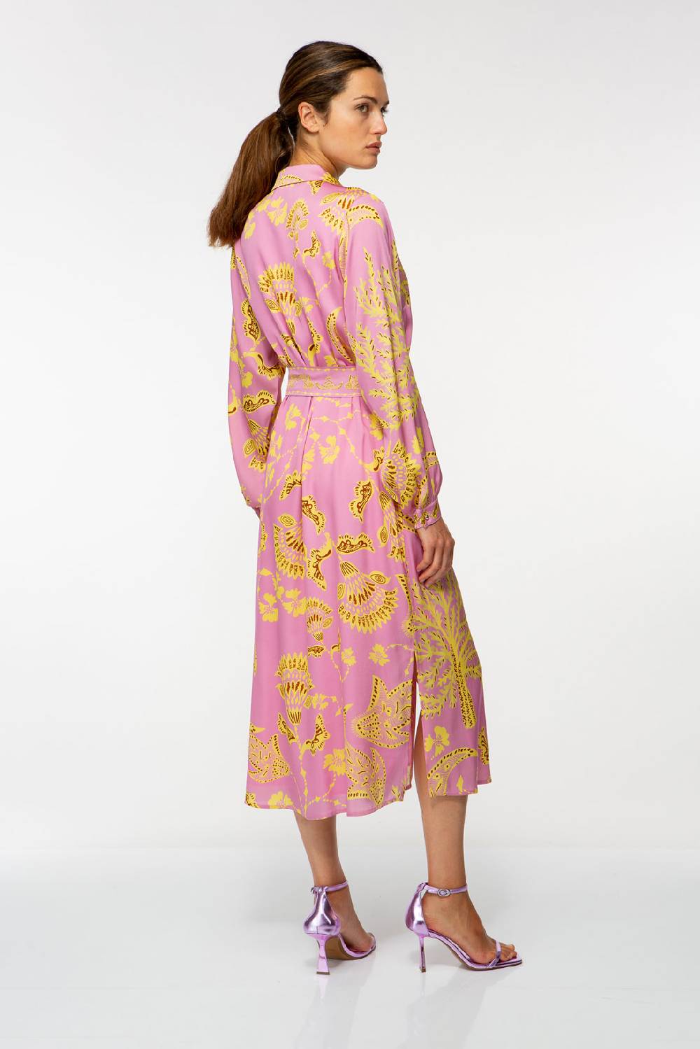 IVI GmbH CORAL FLOWER Seidenkleid mit Print pink Günstiger Verkauf