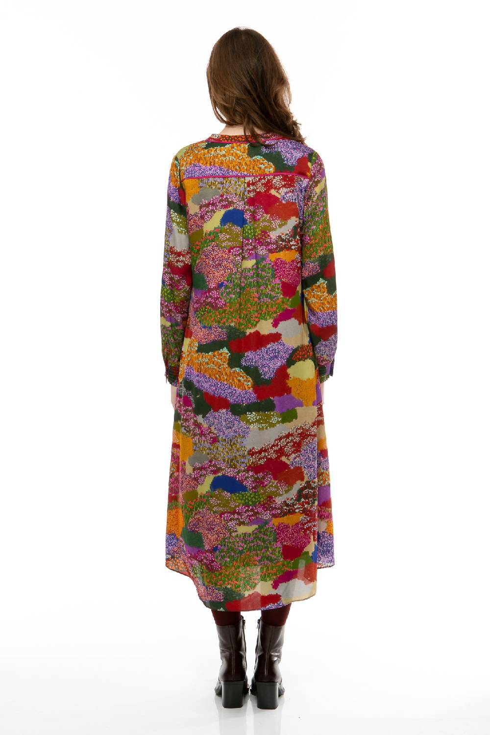 IVI GmbH FLOWER FIELDS Seidenkleid multicolor Preisnachlass