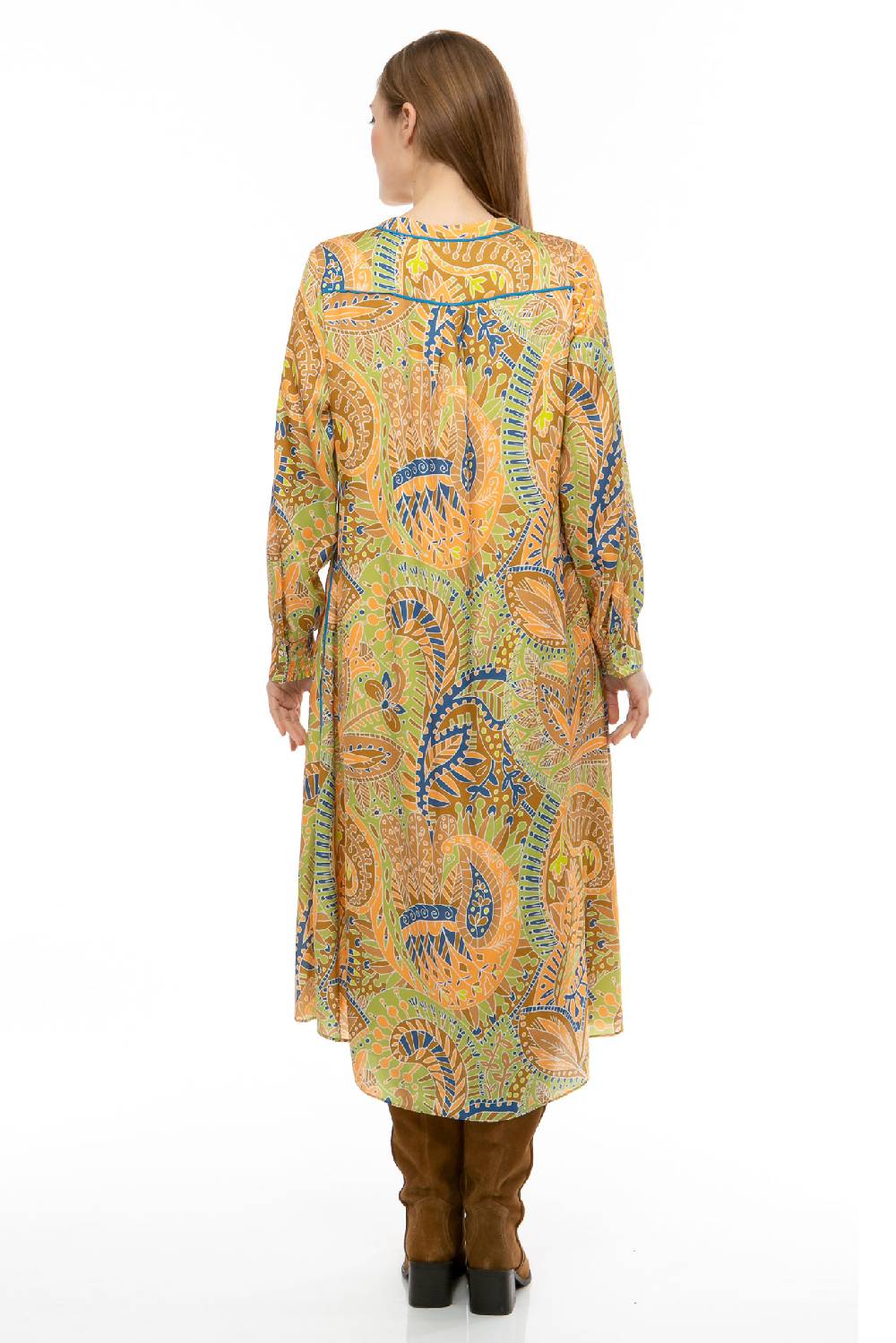 IVI GmbH PAISLEY ALLOVER Seidenkleid multicolor Valentinstagsangebot