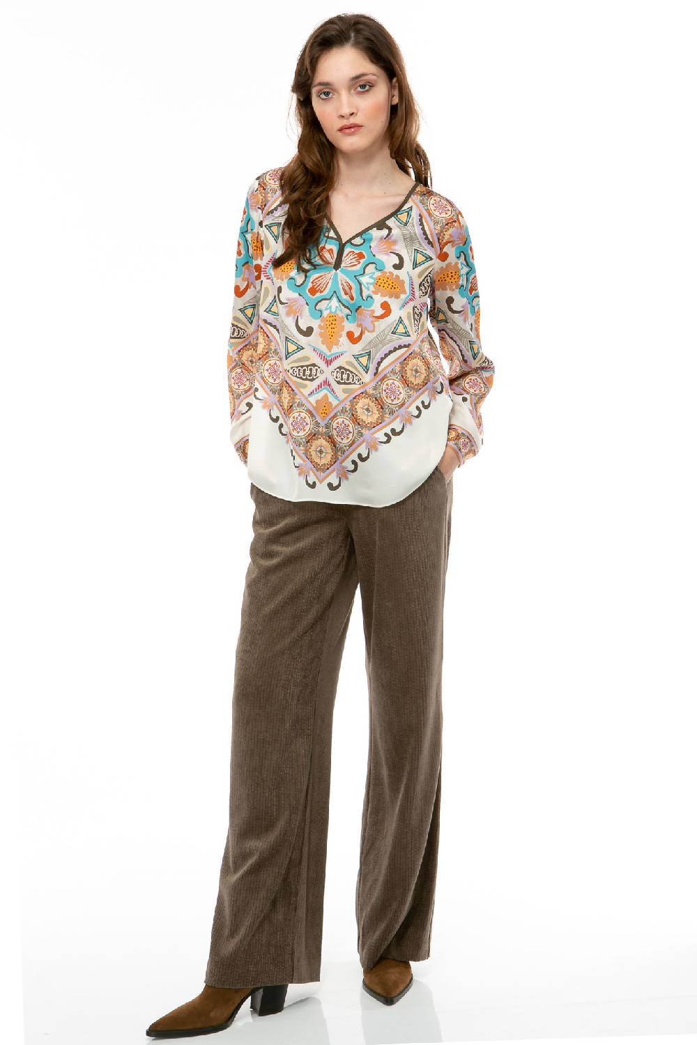 IVI GmbH VINTAGE FLOWERS Bluse weiß Neueste Mode