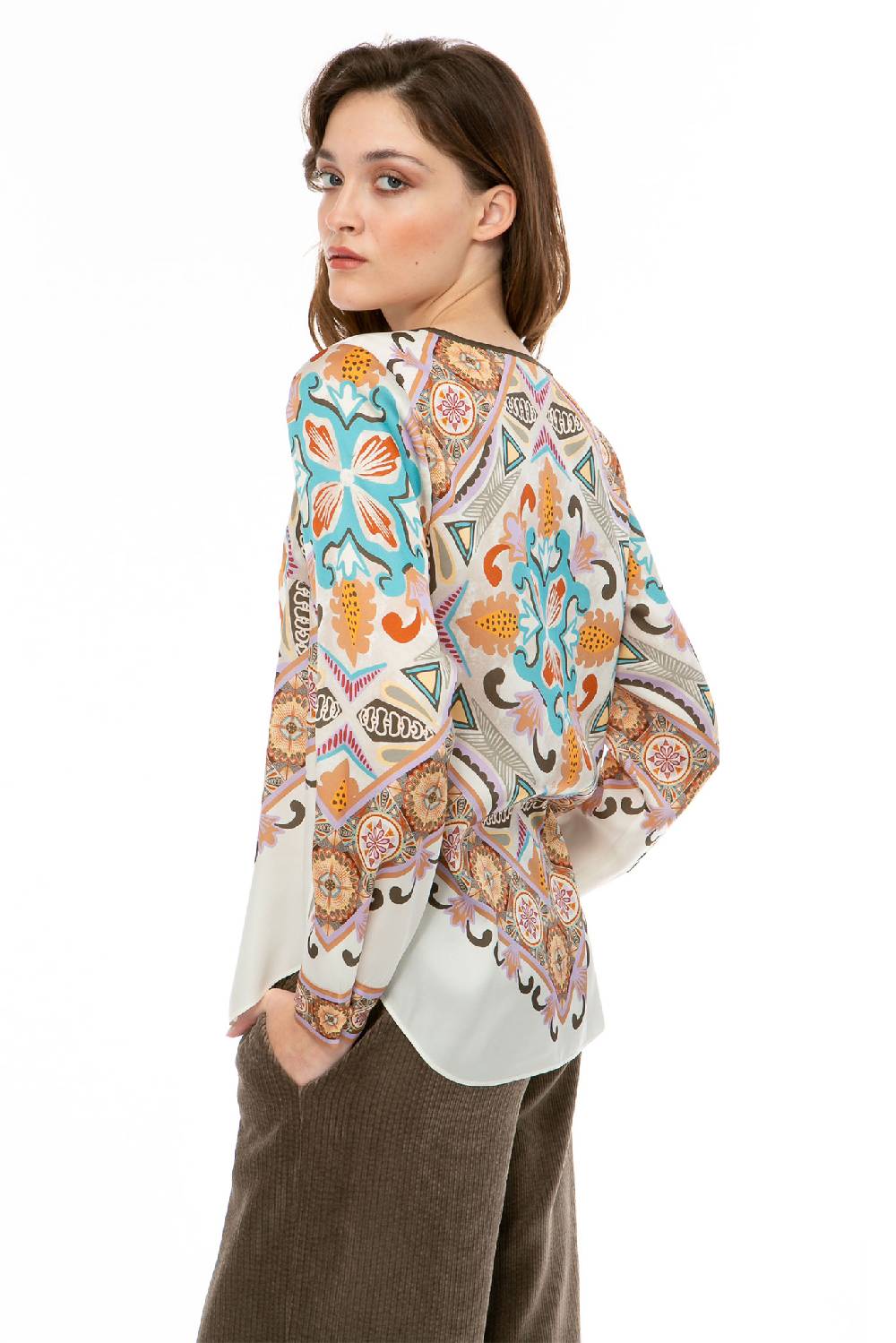 IVI GmbH VINTAGE FLOWERS Bluse weiß Neueste Mode