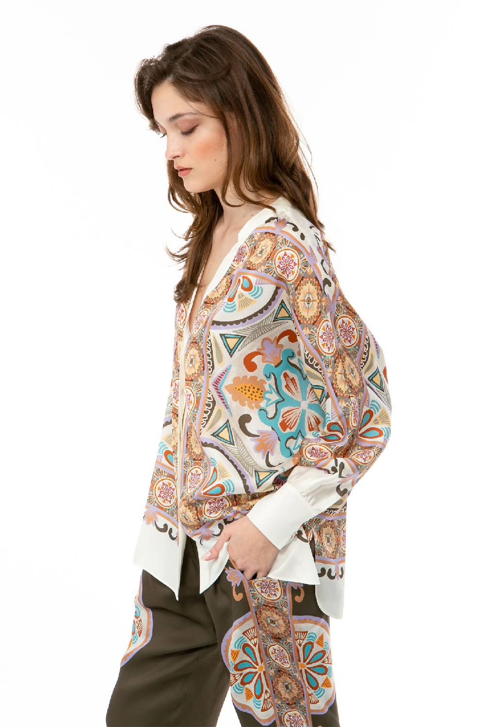 IVI GmbH VINTAGE FLOWERS Tunika weiß Online Outlet