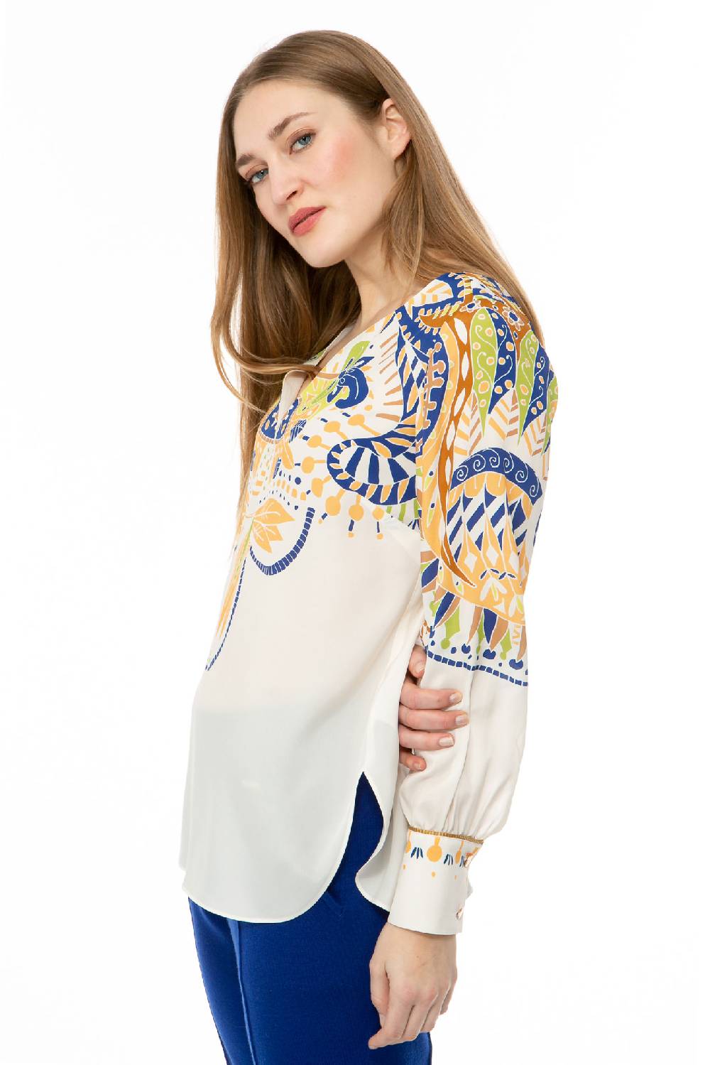 IVI GmbH PAISLEY Bluse weiß Zeitlich begrenztes Angebot